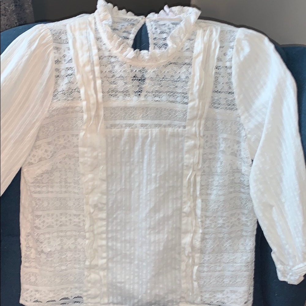 Ivory lace top - Picture 2 of 6